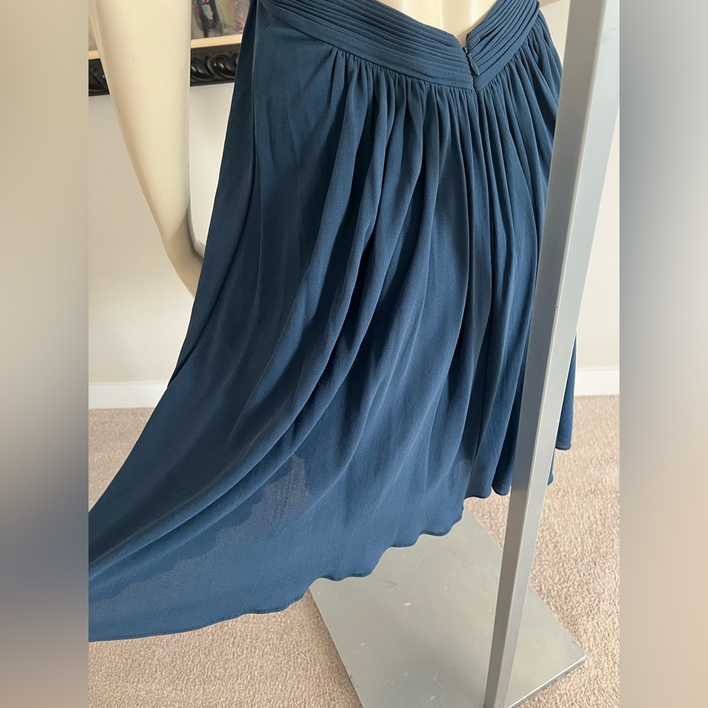 BCBGMAXAZRIA Shea Halter Cutout Cocktail Dress – Navy Blue | Size 0 - Picture 10 of 12
